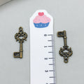 Gold-Tone Key Metal Charms with 36 Listed Options for Jewelry Making view 11