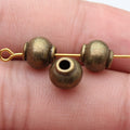 Wavy Round Large Hole Beads in 2 Metal Finishes for Jewelry Making view 4