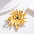 Snowflake Crystal Metal Brooch Pin for Jackets and Lapels view 3