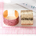 Gold Tone Wide Glitter Adjustable Cuff Bracelets in Four Colors view 5