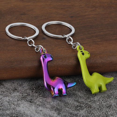 Colorful Cartoon Dinosaur Keychain Bag Charm