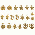 Gold-Tone Sunflower and Cherry Blossom Metal Charms with 10 Listed Options view 5