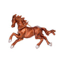 Red Orange Horse Enamel Three Designs Metal Brooch Pin view 1