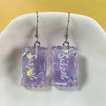 Resin Candy Packet Sweet Glitter Drop Earrings 7 Colors view 6