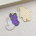 Enamel Zinc Alloy Butterfly Cat Heart Cartoon Charm Pendant for Earrings and Necklaces
