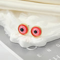 Gold and Silver Tone Glitter Eyeball Round Stud Earrings view 6