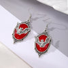 Red Bat Earrings