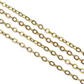 Oval Link Metal Jewelry Chain in Five Plated Color Finishes view 8