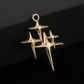 Star Moon Lightning Bolt Charm Pendant Silver-Tone Gold-Tone view 3