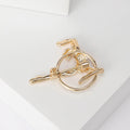 Gold Tone Rhythmic Gymnast Brooch for Jackets Scarves and Lapels view 3