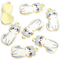 Printed Cat Alloy Charms in 9 Styles for Jewelry Crafts view 10