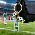 Soccer Charm Keychains in 21 Pictured Variations for Bags and Keys view 4
