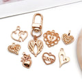 Yellow Heart and Letter Metal Charms with 26 Listed Options view 3