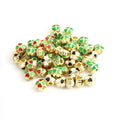 Green Four Leaf Clover Enamel Alloy Beads in Four Finishes view 5