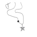 Silver Tone Star Pendant Necklaces with Varied Stone Accents view 5