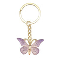 Patterned Metal Butterfly Keychain in Eight Color Styles view 8