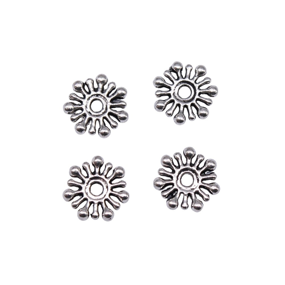 10x2mm 0.32g Multicolor Zinc Alloy Flat Disc Large Hole Spacer Beads for DIY Bracelet Jewelry Making