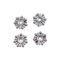 Sunburst Small Hole Metal Beads in Three Antique Finishes view 3