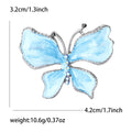Pastel Enamel Butterfly Brooch in Purple and Blue for Jackets and Scarves view 7