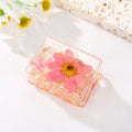 Transparent Resin Pressed Flower Short Hair Claw Clips in Two Designs view 4