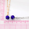 Gold and Silver Tone Blue Evil Eye Bead Pendant Necklaces view 5