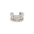 Layered Crystal Ear Cuff in Polished Statement Design view 5