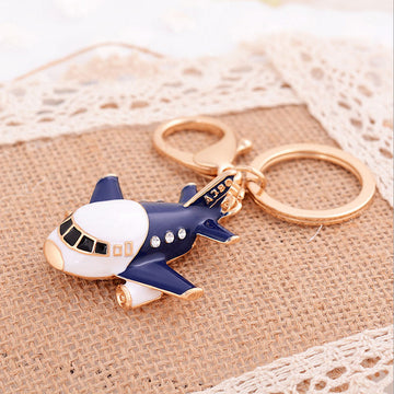 Aircraft and Vehicle Jeweled Keychains in Twelve Pictured Designs