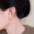 Gold-Tone Crystal Snake Ear Cuffs for Left and Right Ears view 2
