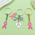 Pink Ribbon and Tree of Life Alloy Keychains, 6 Styles view 3