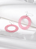 Silver Tone Large Round Openwork Filigree Hook Earrings view 4