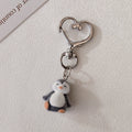 Flocked Penguin Heart-Clasp Charms in Three Distinct Poses view 8