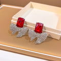 Eleven Antique Silver Fringe Bow and Bead Stud Earrings view 9