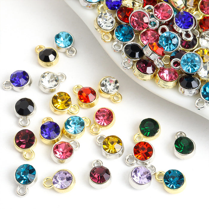 Polished Dark Red Decorative Alloy Charms in 24 Styles