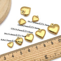 Heart-Shaped Gold-Tone Heart Metal Charms with 14 Listed Options view 2