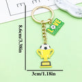 Soccer Charm Keychains in 21 Pictured Variations for Bags and Keys view 10