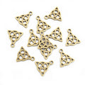 Openwork Triangular Knot Charms in Four Finish Options view 7