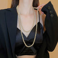 Multi Strand Pearl Necklaces White Gold Champagne Three Styles view 8