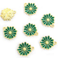 Polished Gold Silver Daisy Alloy Charms in 16 Styles view 8