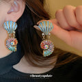 Seashell Starfish Pearl Necklace And Drop Earring Pieces view 3
