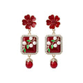 Vintage Style Floral and Pearl Earrings in Seven Designs view 5