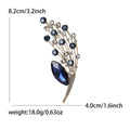 Rhinestone Bouquet Brooch Marquise Drop Crystal Pin view 7