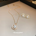 Four Mixed Pearl Halo And Cord Star Necklace Or Earring Designs view 4