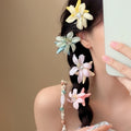 Fabric Flower And Starfish Duckbill Hair Clip Four Colors view 3