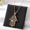 Gold Lattice Hamsa