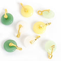 Polished Gold Round Disc Alloy Charms in 4 Styles for Jewelry Crafts view 5