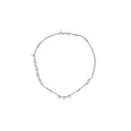 Silver Layered Aqua Crystal Bead Teardrop Necklace view 5