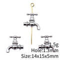 Antique Silver Faucet Shaped Spacer Beads for Jewelry Making view 4