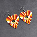 Rainbow Heart Evil Eye Acrylic Drop Earrings 2 Styles view 7