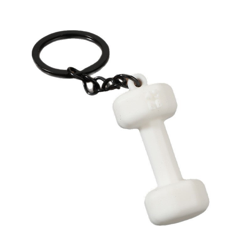 Creative Dumbbell Zinc Alloy Keychain Bag Charm Gift Accessory
