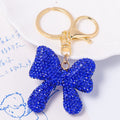 Rhinestone Bow Keychain Gold Ring Braided Cord 15 Styles view 3